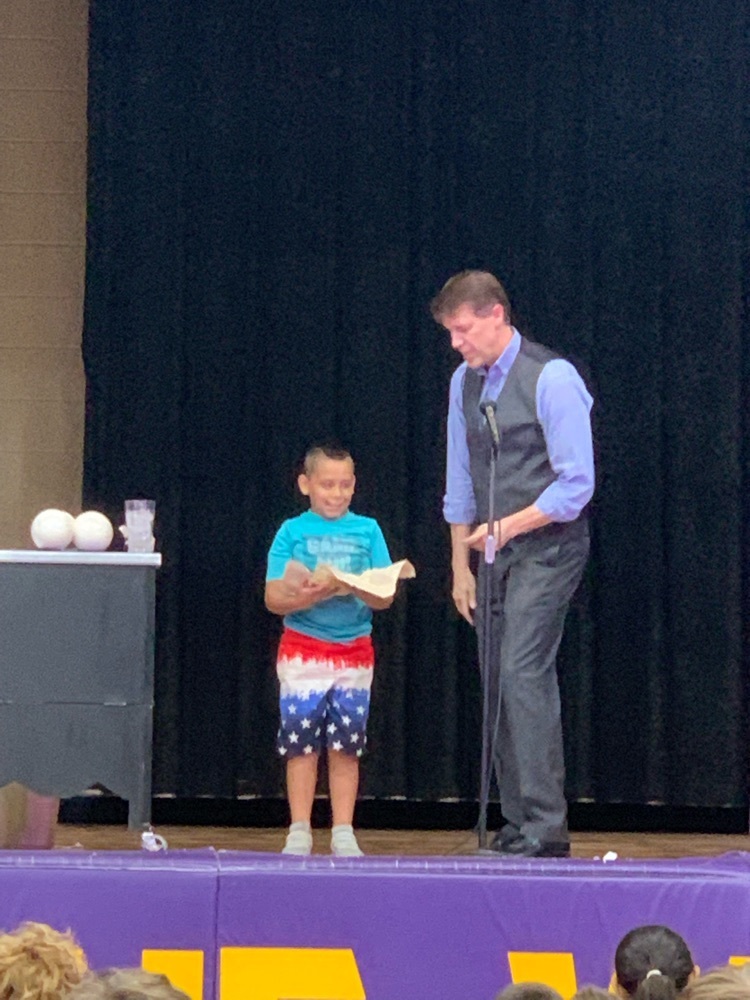 William James helps perform magic!